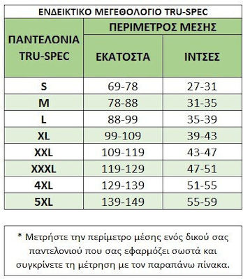 ΠΑΝΤΕΛΟΝΙ TRU-SPEC RIPSTOP BDU WOODLAND CAMO