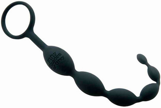 Fifty Shades of Grey Pleasure Intensified Anal Perlen Schwarz 25.4cm