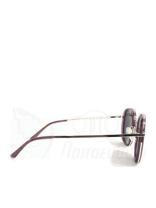 Rebecca Blu Women's Sunglasses with Burgundy Frame and Pink Mirror Lens RB8625 RM09