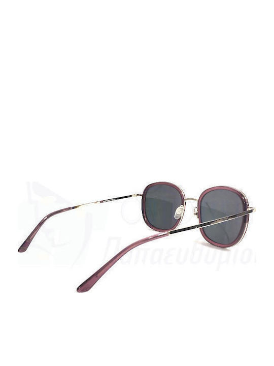 Rebecca Blu Women's Sunglasses with Burgundy Frame and Pink Mirror Lens RB8625 RM09