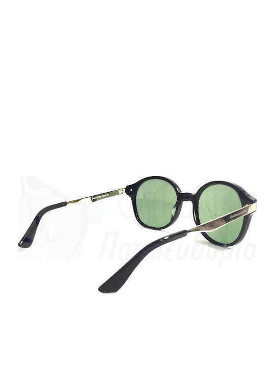 Rebecca Blu Women's Sunglasses with Black Frame and Green Lens RB8610 GR01