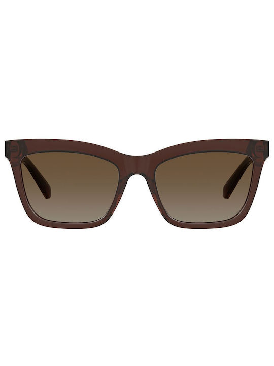 Moschino Sunglasses with Brown Tartaruga Plastic Frame and Brown Gradient Lens MOL057/S 09Q/HA