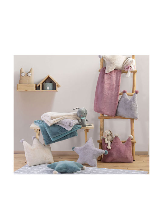 Nef-Nef Homeware Kids Decorative Pillow Baby Star Gray 45x45cm