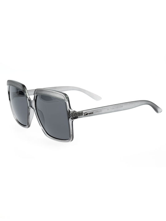 Exess Women's Sunglasses with Gray Plastic Frame and Gray Polarized Lens 3-2211 B406LN