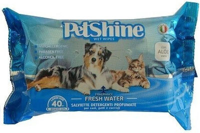 Pet Camelot Petshine Dog Body Cleansing Wipes with Fragrance 30x20cm