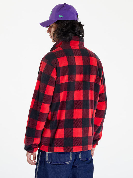 Steens Mountain Men's Fleece Cardigan Red