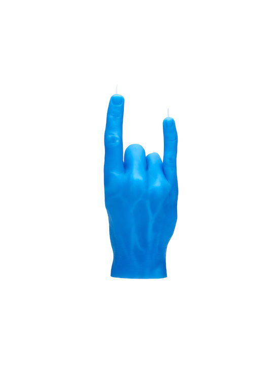 Candlehand Dekorative Kerze You Rock Blau 310g