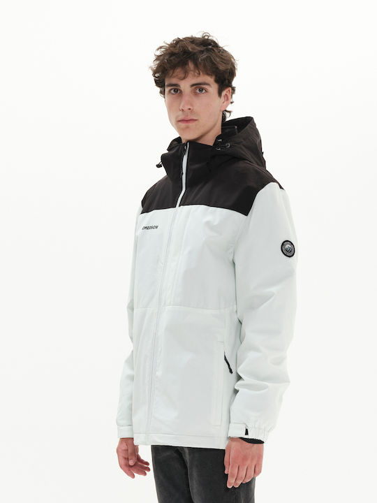 Winter Jacket Ice White / Black