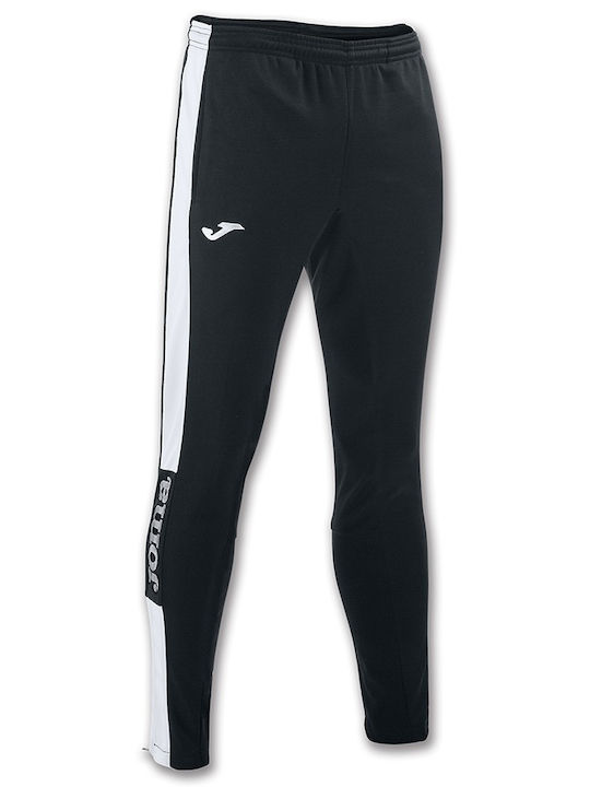 Soccer Trousers Glossy Without Elastic Black