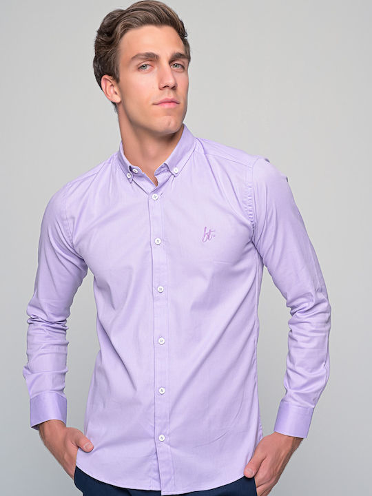 Harmony Long-sleeved Cotton Shirt lilac