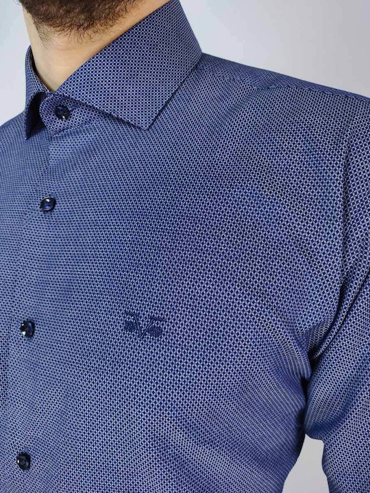 Milano Buena Long-sleeved Shirt Navy Blue