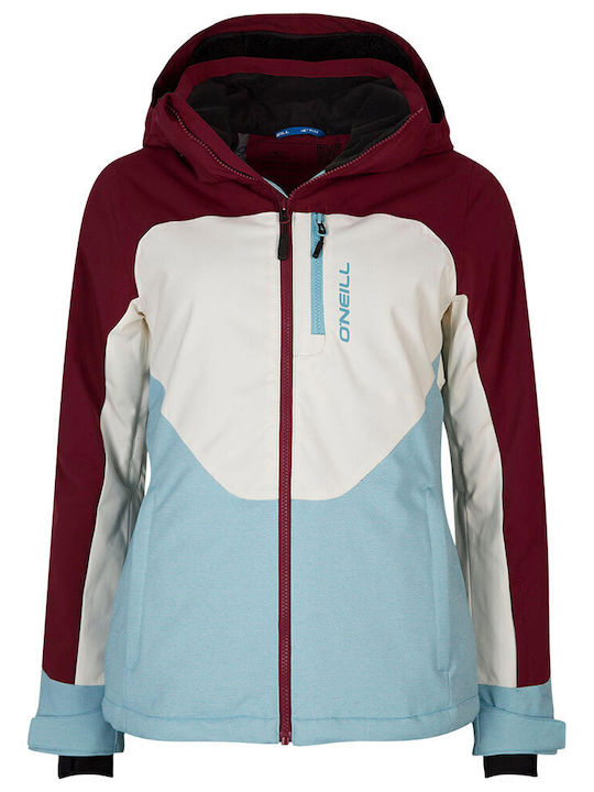 Γυναικείο Αθλητικό Μπουφάν Ciel/White/Bordeaux