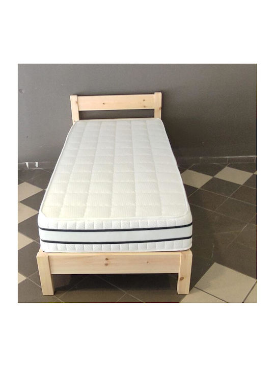Νο2 Κρεβάτι Ημίδιπλο Ξύλινο για Στρώμα 120x190cm Επιλογές Χρώματος