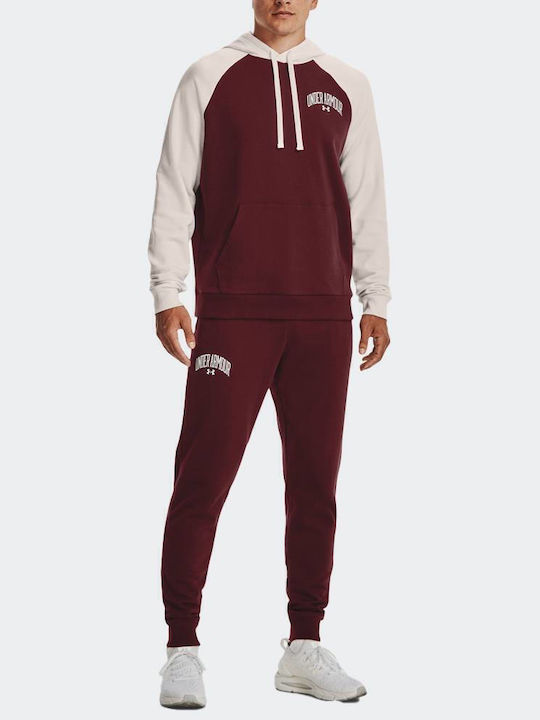 Rival Sweatpants with Elastic Burgundy