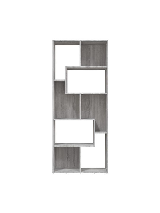 Bookcase Grey Sonoma 67x24x161cm