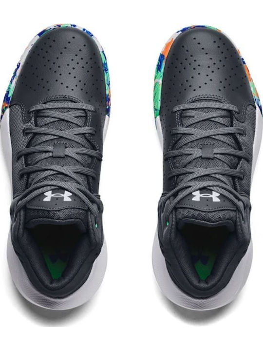 GS Jet 21 Kinder Sportschuhe Basketball mit Schnürsenkeln Gray
