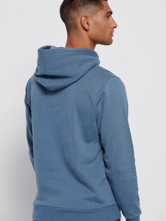 Sweatshirt with Hood Dusty Blue