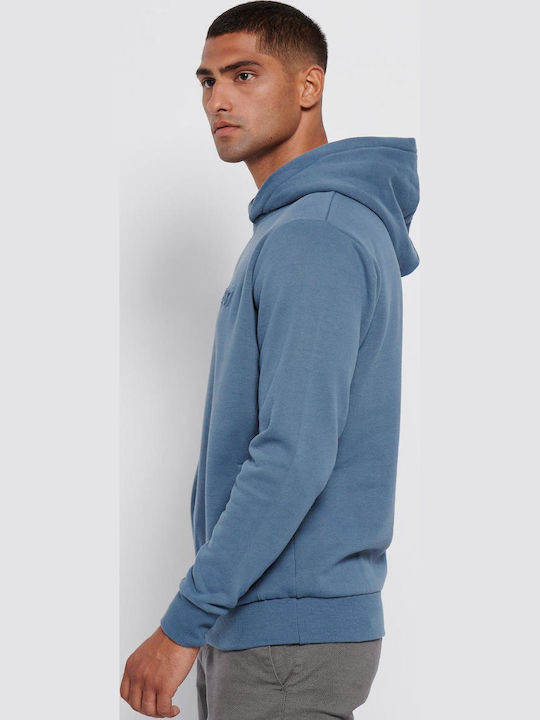 Sweatshirt with Hood Dusty Blue