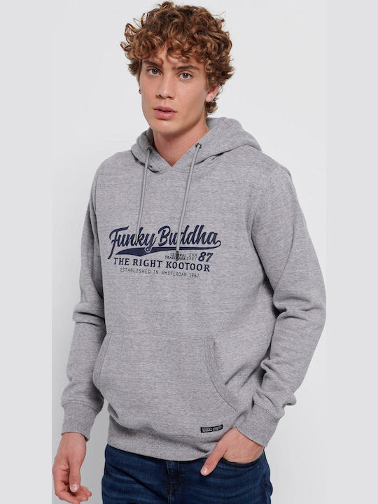 Sweatshirt mit Kapuze grey melange