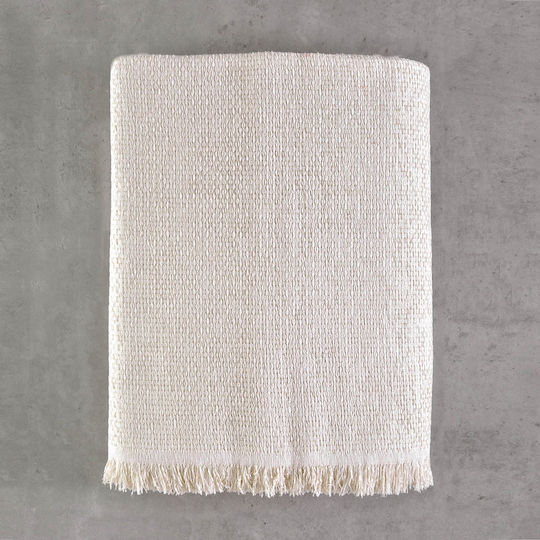 Rythmos Rowen Cuverturi Pentru Canapea 4 Locuri 2 Fețe P180xL330cm Ecru