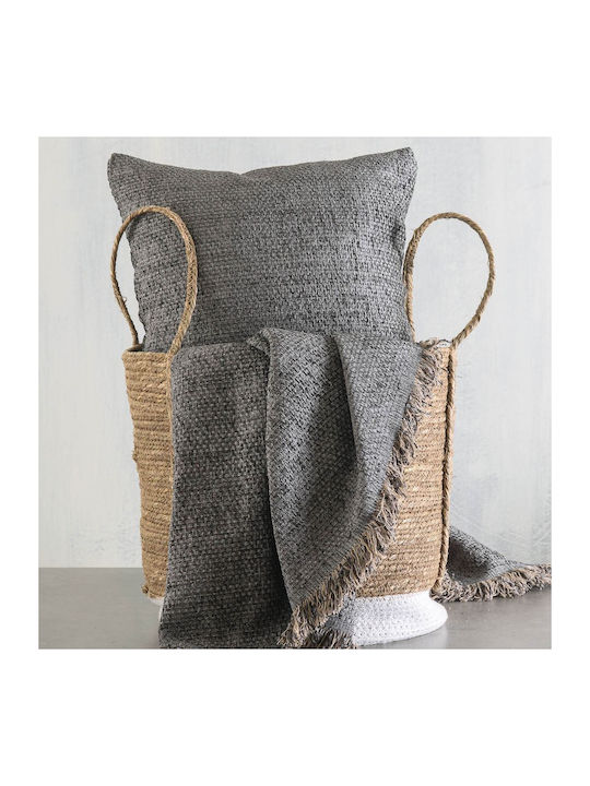 Rythmos Rowen Sofa Throw 2 Seater 2 Sides Chenille 180x240cm Gray