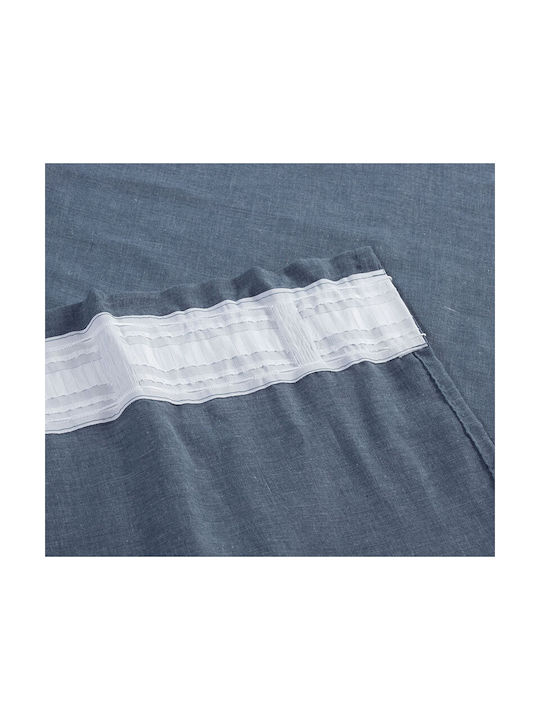 Nef-Nef Homeware Curtain with Pencil Pleat Antel Denim 140x270cm