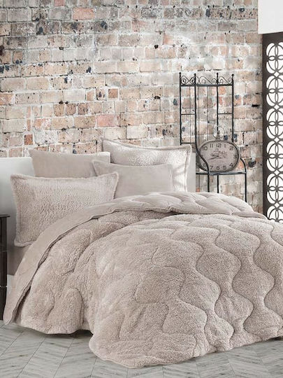 Saray Home Κουβερτοπάπλωμα Σετ Υπέρδιπλο 220x240εκ. Softwell Cappuccino 3τμχ Saray Home Κουβερτοπάπλωμα Σετ Υπέρδιπλο 220x240εκ. Softwell Cappuccino 3τμχ