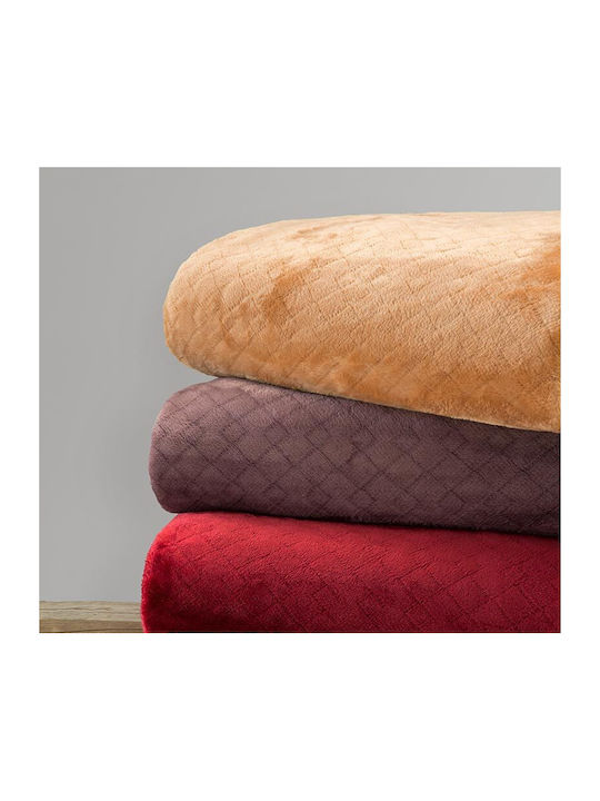 Kocoon Cosy Ριχτάρι Διθέσιου Καναπέ Ζακάρ 180x250εκ. Bordeaux 30231