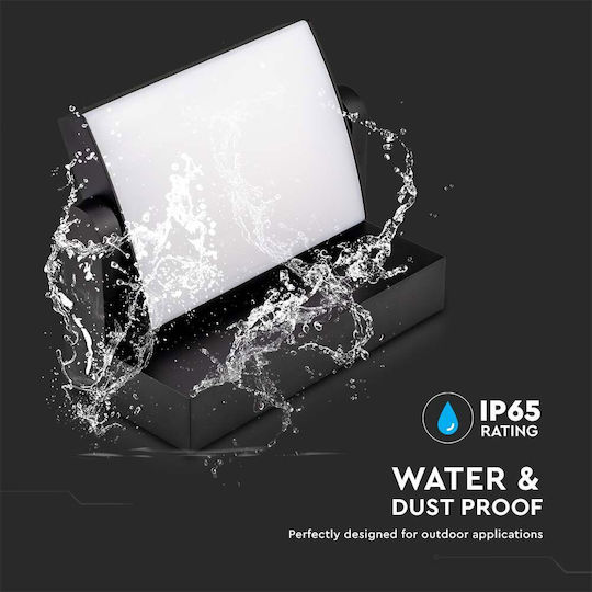V-TAC Wandmontierte Außen-Deckenleuchte LED IP65 17W mit Natürliches Weiß Licht 21.2x16.5x10εκ.