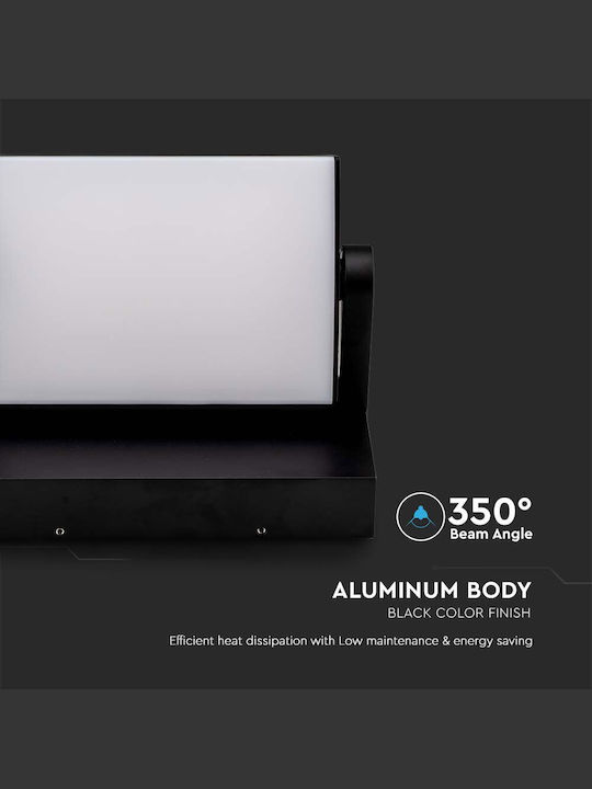 V-TAC Wall-Mounted Outdoor Ceiling Light LED IP65 17W with Natural White Light 21.2x16.5x10εκ.