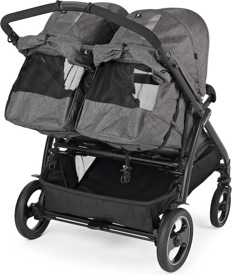 Peg Perego Book For Two Doppelter Kinderwagen Geeignet für Neugeborene Quartz 14kg