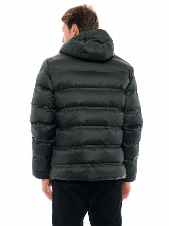 Biston Herren Winter Jacke Puffer Grün