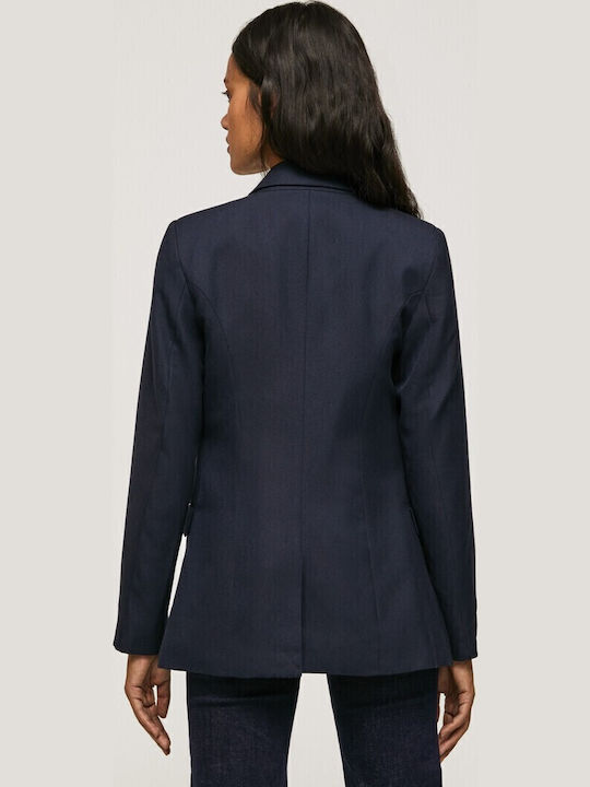 Pepe Jeans Amelia Γυναικείο Σακάκι Navy Μπλε