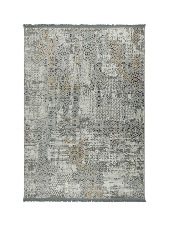 Koulis Carpets Rainbow 5563E Modern Bedroom Rug Set Gray 3 Pieces