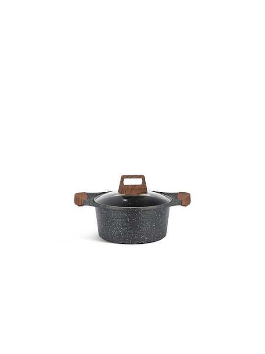 Edenberg Cookware Set of Aluminum with Non-stick Coating Grey 12pcs