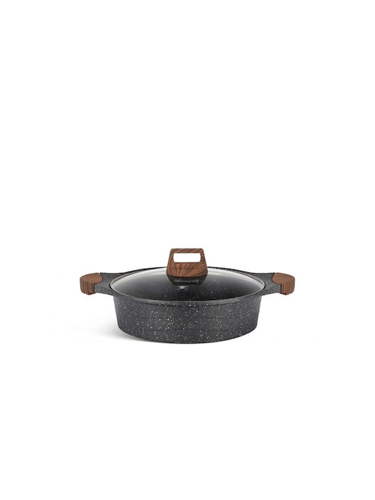Edenberg Cookware Set of Aluminum with Non-stick Coating Grey 12pcs