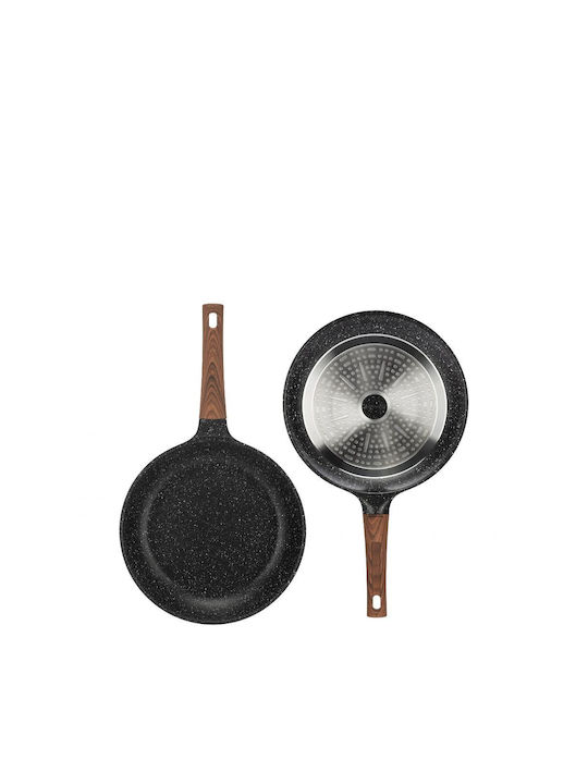 Edenberg Cookware Set of Aluminum with Non-stick Coating Grey 12pcs