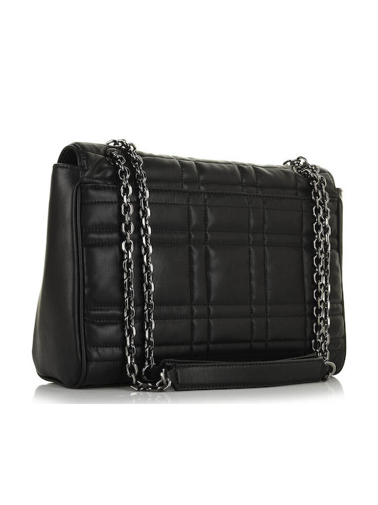 Re-Lock Quilt Damen Schultertasche Schwarz