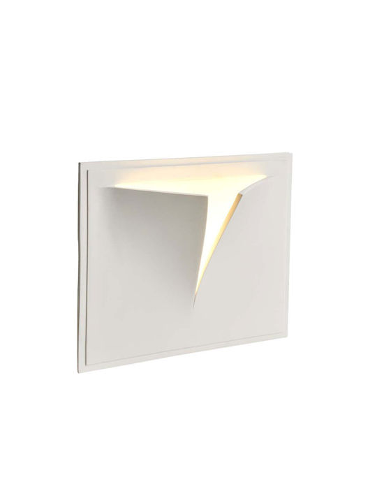 V-TAC Rectangle Plaster Recessed Spot with Socket G9 White 31.5x26.5cm. 1pcs