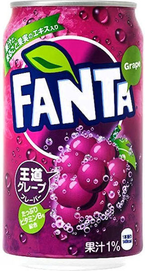 Fanta Αναψυκτικό Σταφύλι με Ανθρακικό σε Κουτί 355ml