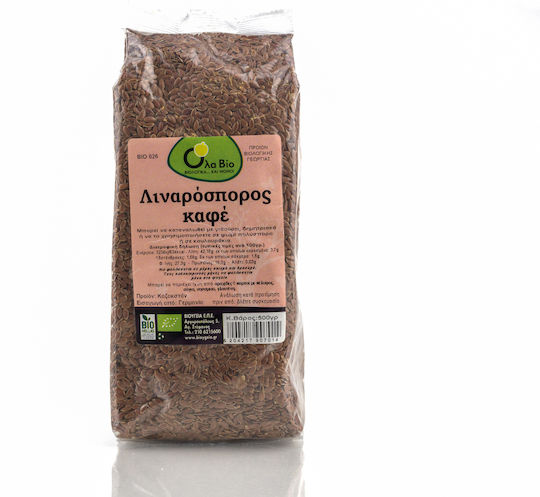 Ola Bio Brown Organic Linseed Raw Shelled 500gr