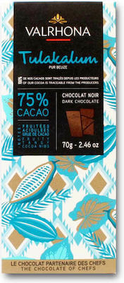 Valrhona Tulakalum Chocolate Dark with 75% Cocoa 70gr 1pcs