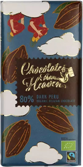 Chocolates from Heaven Dark 80% Peru Organic Ciocolata Amaruie cu 80% Cacao 100gr
