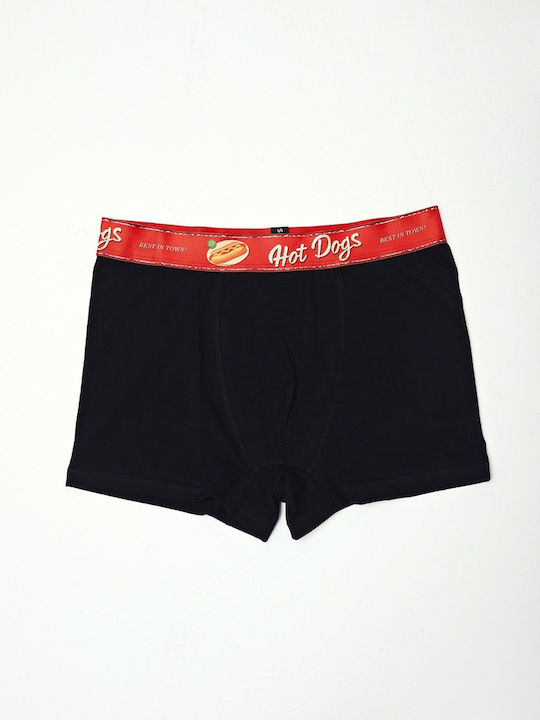 Hot Dog Ανδρικά Μποξεράκια Navy Blue/Black 3Pack