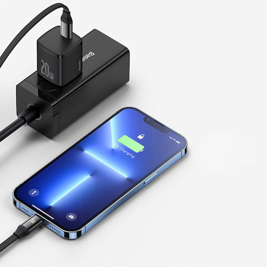Baseus Bright Mirror 2 Retractable USB to micro USB / Type-C / Lightning Cable Μαύρο 1.1m (CAMJ010201)