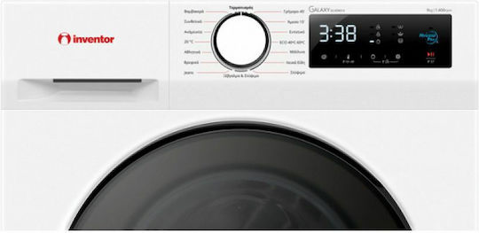 Inventor Πλυντήριο Ρούχων 9kg 1400 Στροφών GLX09014