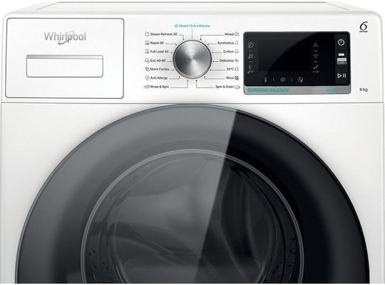 Whirlpool Waschmaschine 9kg mit Dampftechnologie 1400 Umdrehungen ZENtechnologie W6 W945WB EE