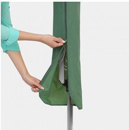 Brabantia Essential Rotary Dryer Folding Floor Clothes Drying Rack for Garden Metallic with Hanging Length 40m