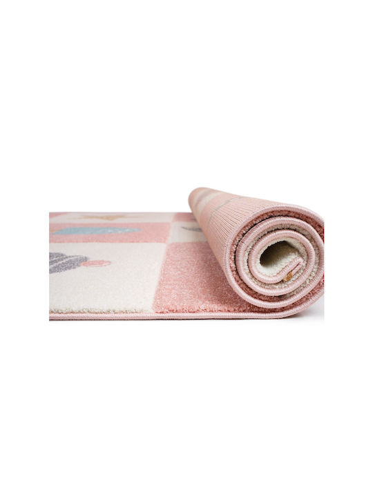 Viokarpet 37835-255 Kinder Teppich Rosa 160x230cm Dicke 13mm
