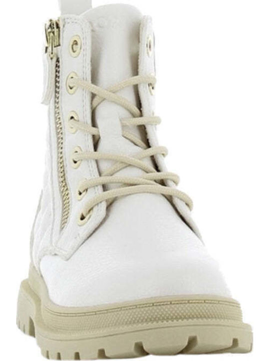 Martens SX Kids Boots with Laces White